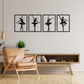 BALLERINA BALLET DANCER METAL WALL ART