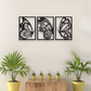 BUTTERFLY FLORAL METAL WALL ART