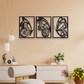 BUTTERFLY FLORAL METAL WALL ART