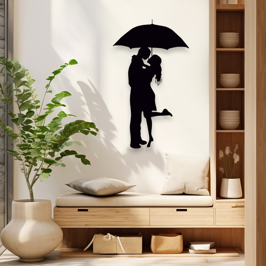 COUPLE LOVE METAL WALL ART