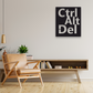 CTRL ALT DEL METAL WALL ART