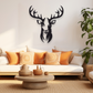 DEER FACE METAL WALL ART