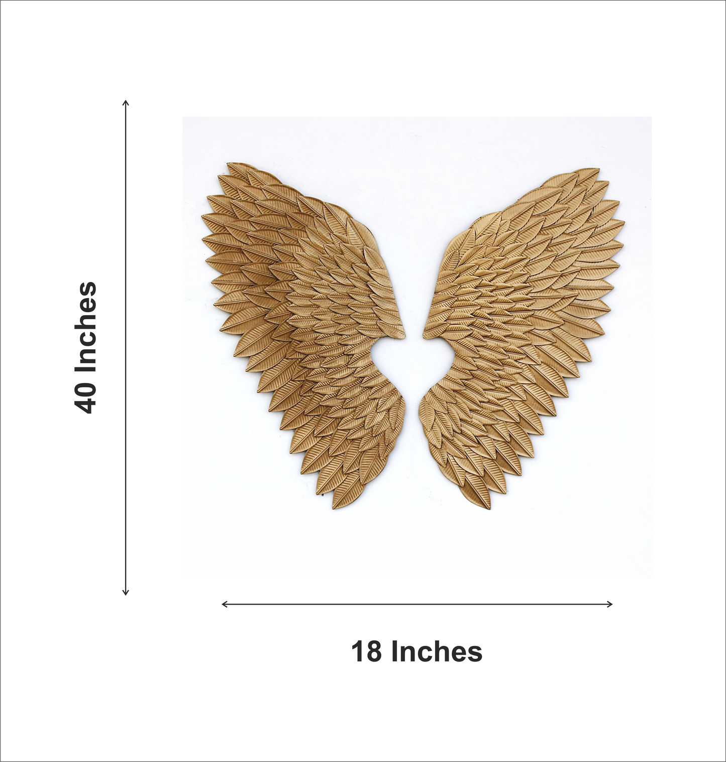 Hans art Angel Wings Metal Wall Art