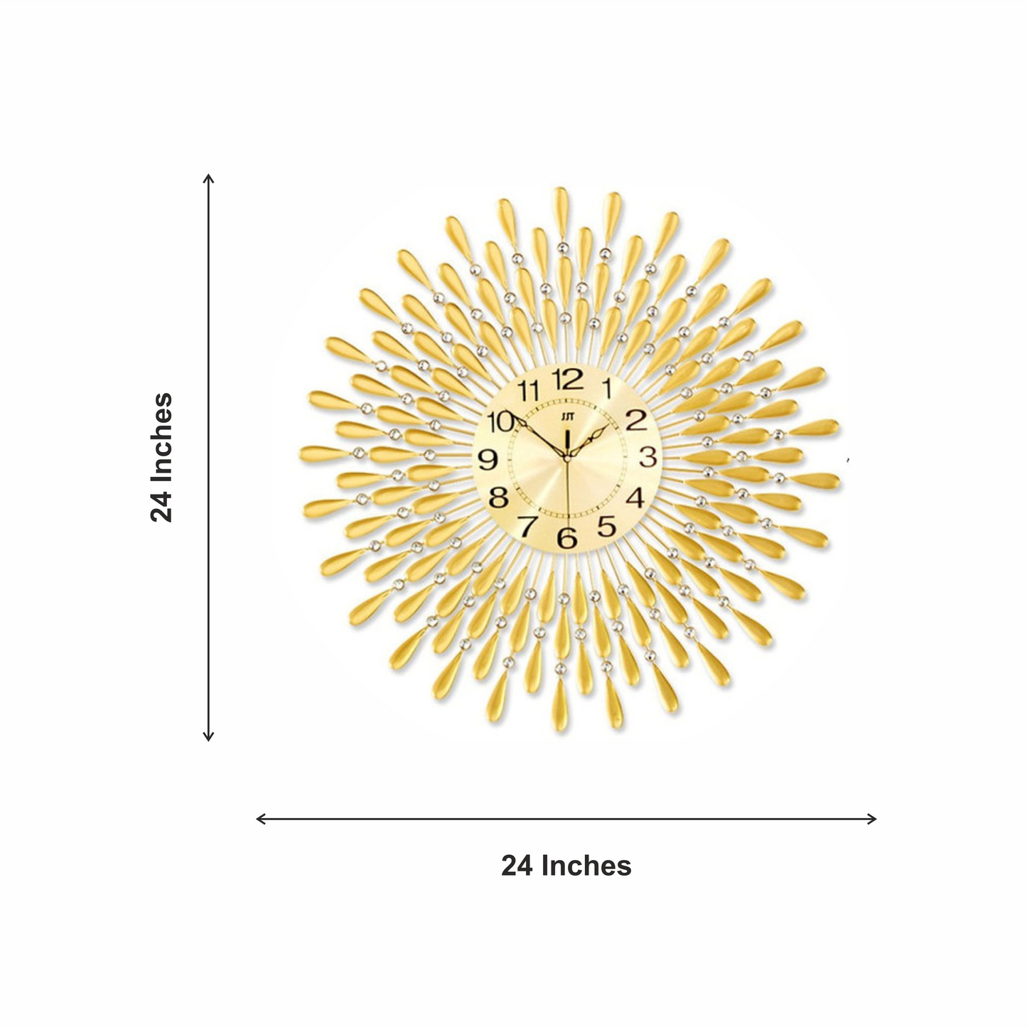 Wall Clock Crystal Design