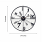 Modern Circular Metal Wall Clock