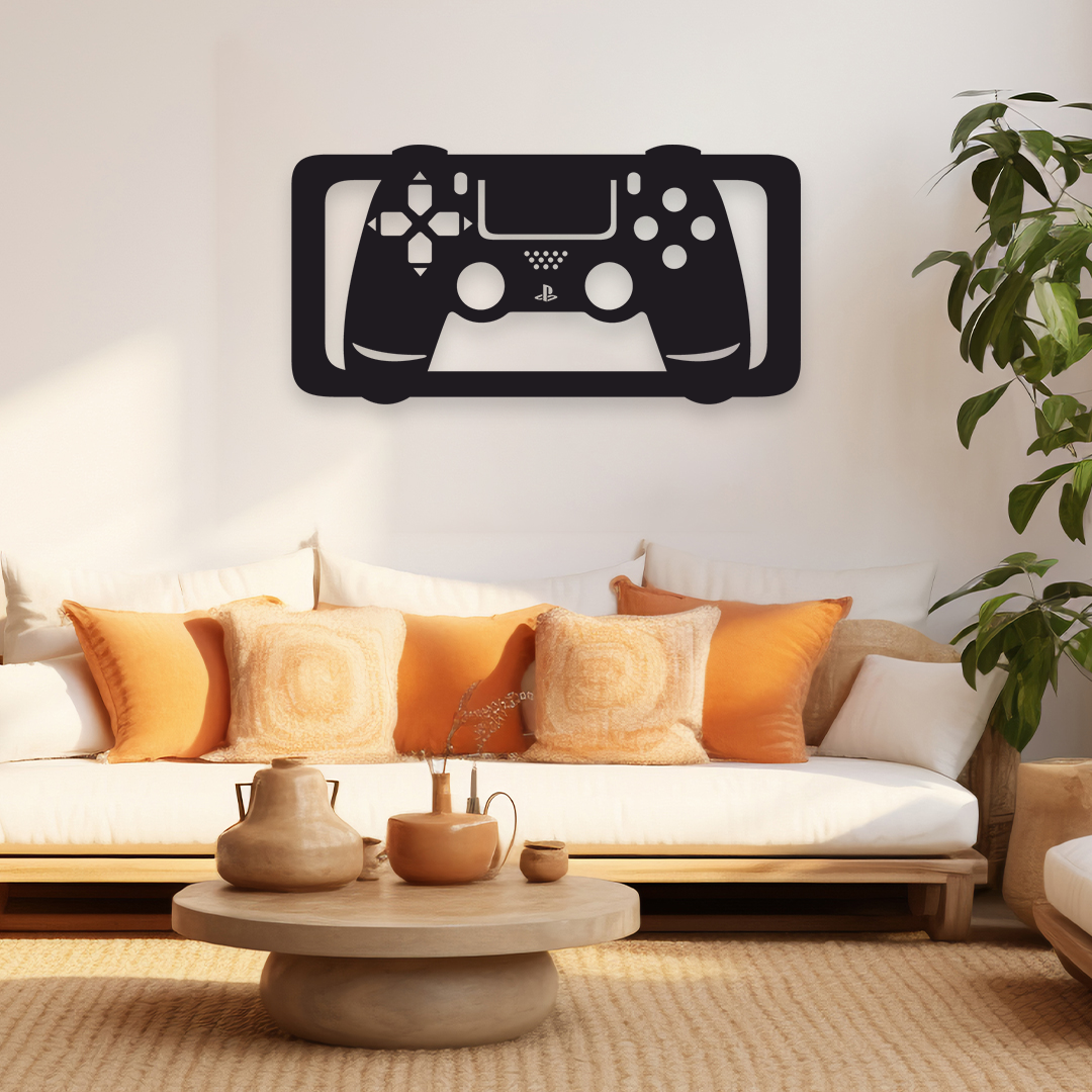 GAME REMOTE METAL WALL ART