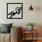 JUMPING HORSE METAL WALL ART