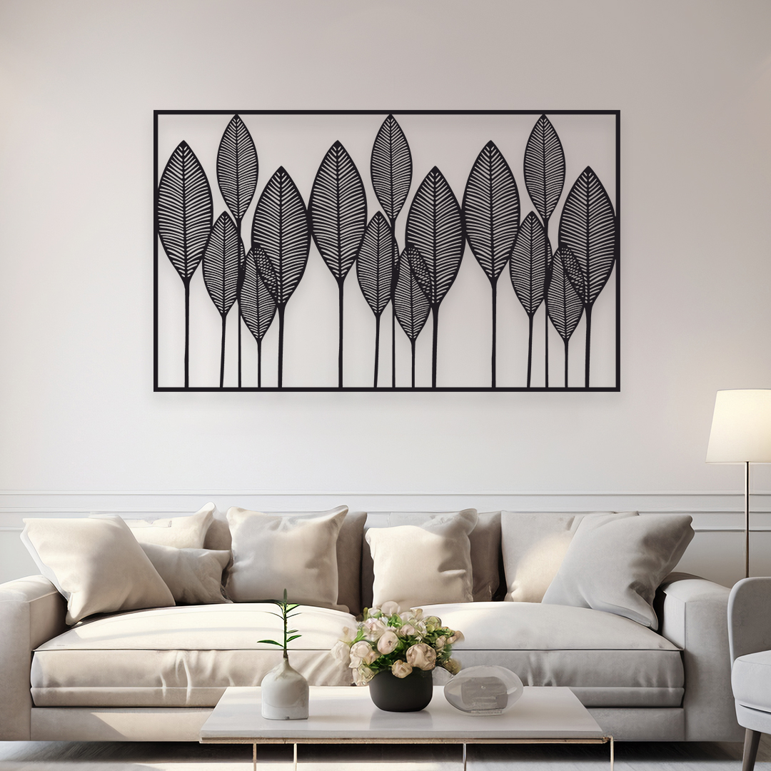 LEAFS METAL WALL ART