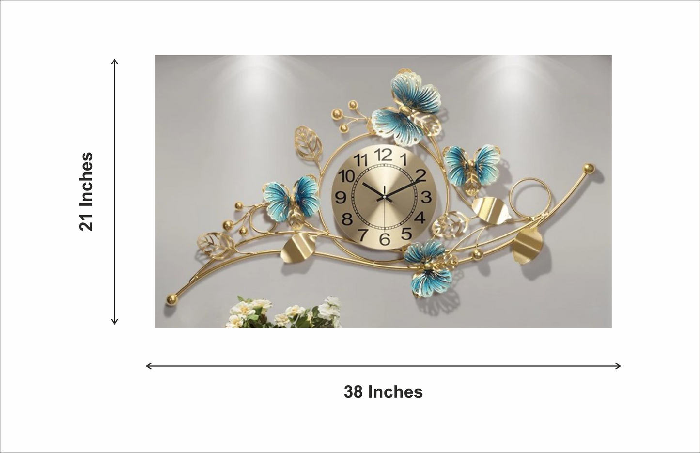 Home Decor Butterfly Wall Clock