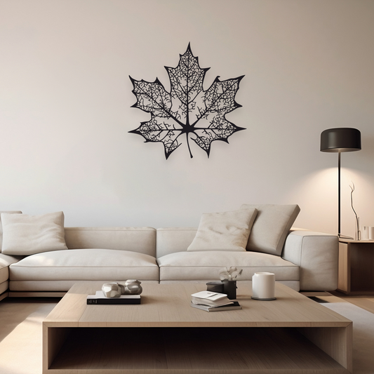 LEAF FLOWERS METAL WALL ART