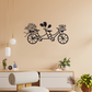 FLOWER BIKE BICYCLE METAL WALL ART