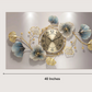 Decorative Floral Iron Metal wall clock