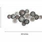 15 Metallic Circles Wall Art (48x24 Inches)