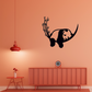 SLEEPING PANDA METAL WALL ART