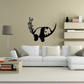 SLEEPING PANDA METAL WALL ART