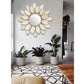 White Floral Wall Decor Mirror for Living Room