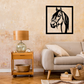 HORSE CLIPART METAL WALL ART