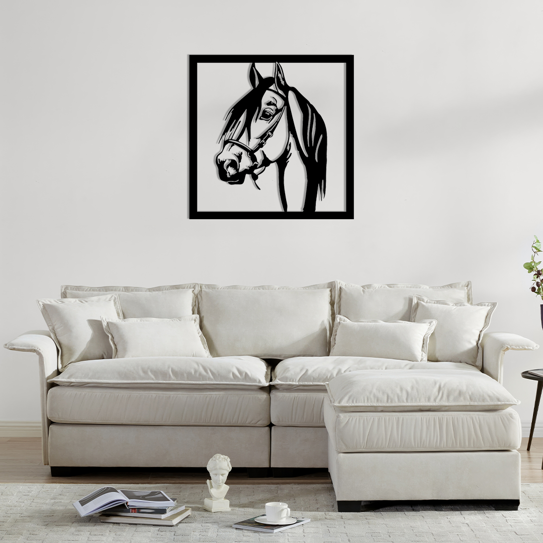 HORSE CLIPART METAL WALL ART