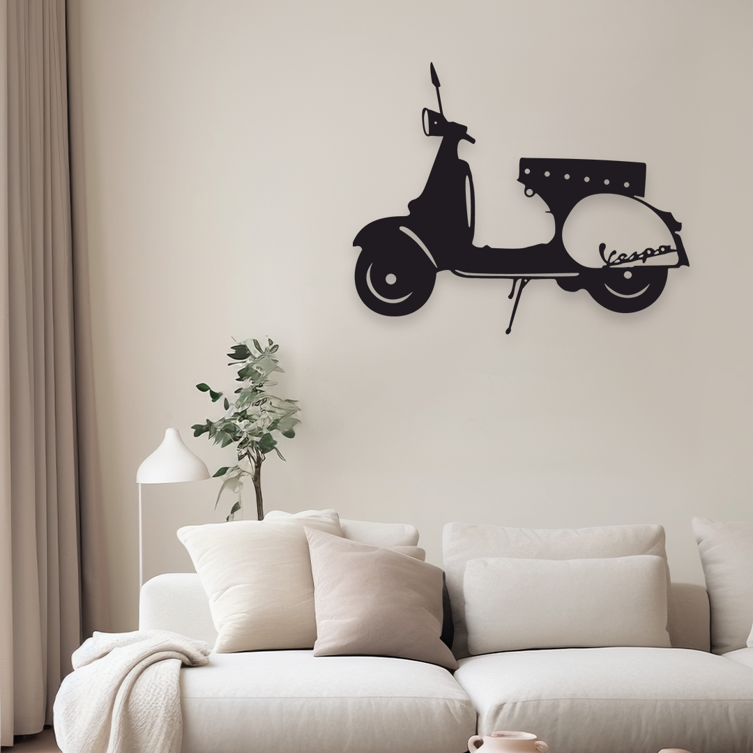 SCOOTER METAL WALL ART