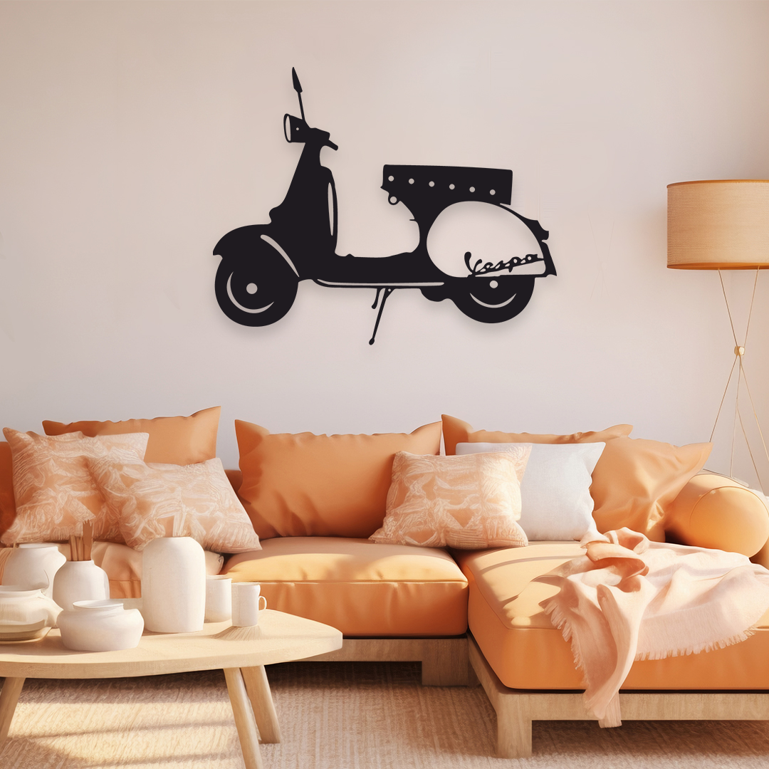 SCOOTER METAL WALL ART