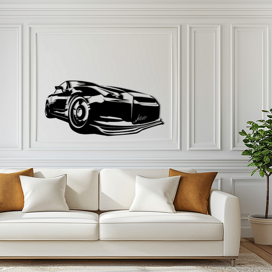 SPORT CAR METAL WALL ART