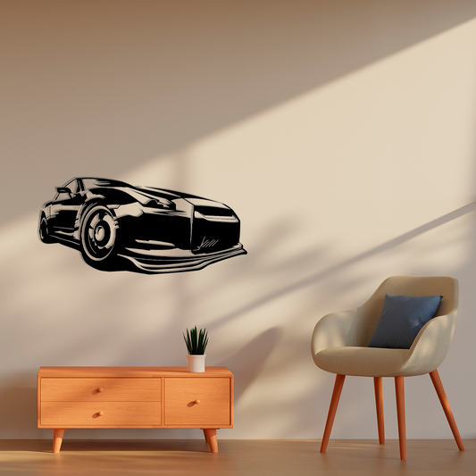 SPORT CAR METAL WALL ART