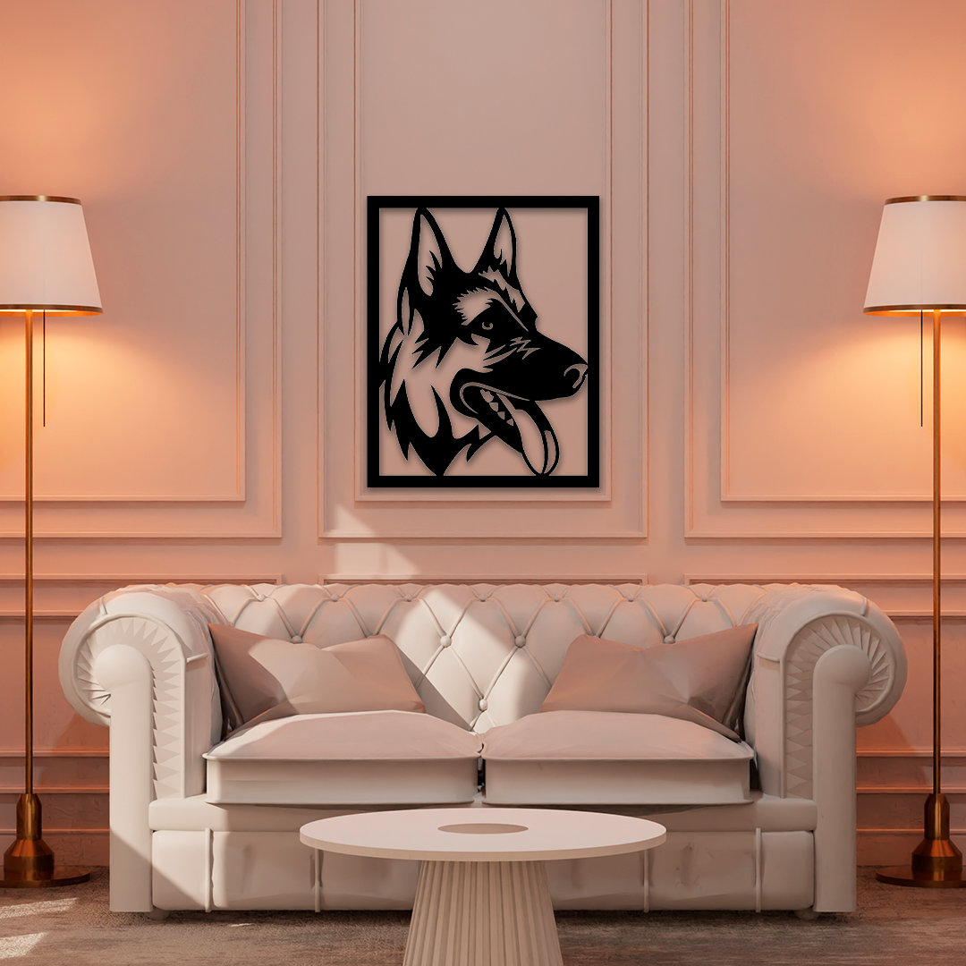 GERMAN SHEPHERD METAL WALL ART