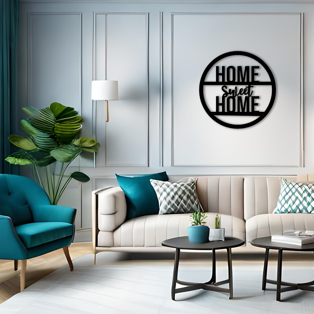 HOME SWEET HOME METAL WALL ART