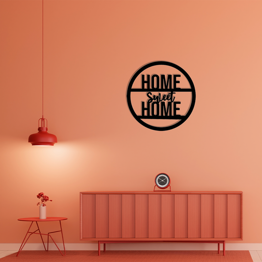 HOME SWEET HOME METAL WALL ART