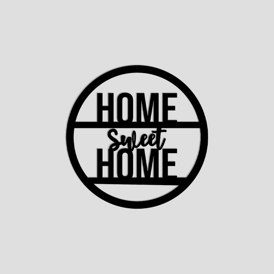 HOME SWEET HOME METAL WALL ART