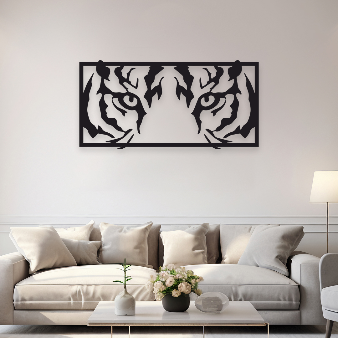 TIGER METAL WALL ART