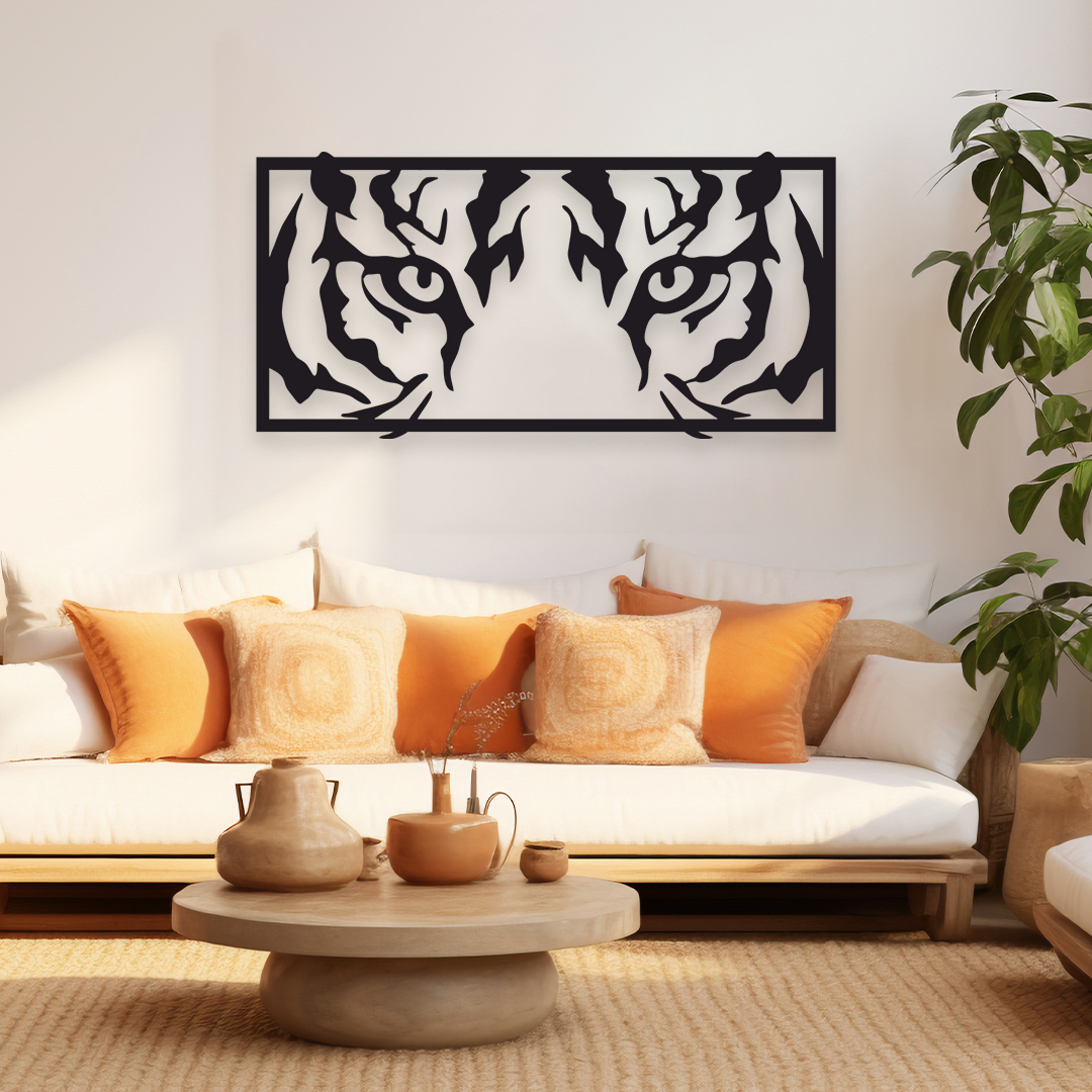 TIGER METAL WALL ART