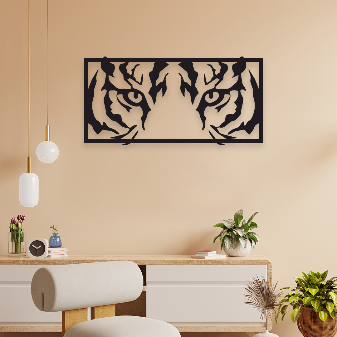 TIGER METAL WALL ART