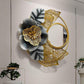 Iron Brich Leaf Mirror Wall Art