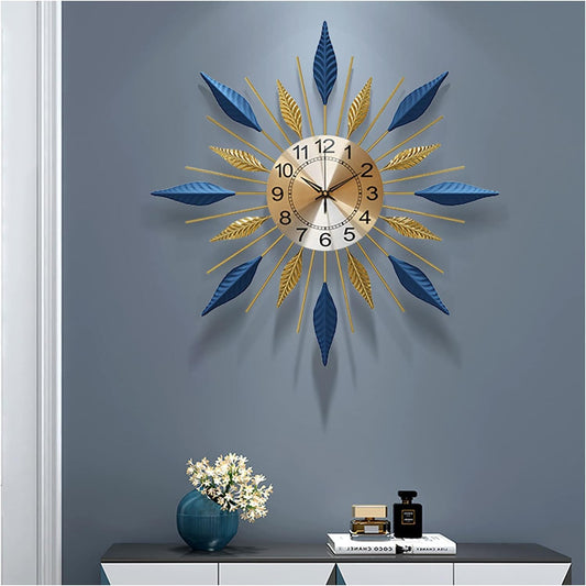 Decor 3D Metal Wall Clock  Unique Design Silent Non-Ticking Wall clock