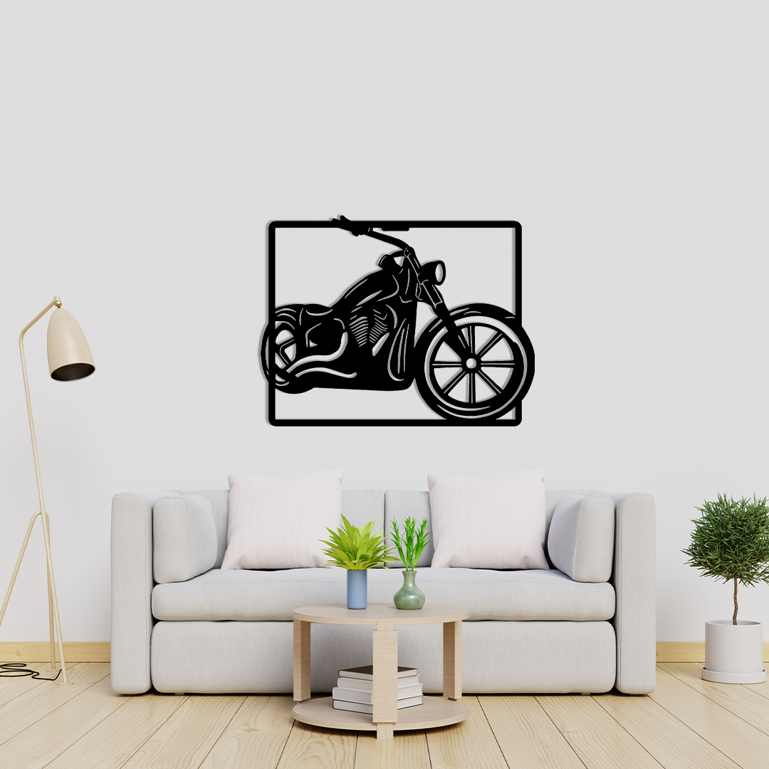 GHOST RIDER BIKE METAL WALL ART