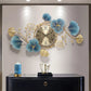 Decorative Floral Iron Metal wall clock