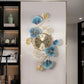 Decorative Floral Iron Metal wall clock