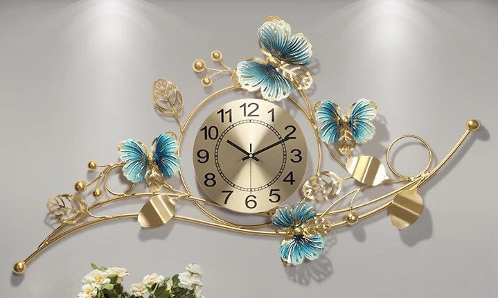 Home Decor Butterfly Wall Clock