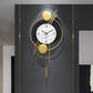 White & Black Colourblocked Abstract Shaped Contemporary Wall Clock