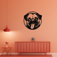 PUG DOG METAL WALL ART