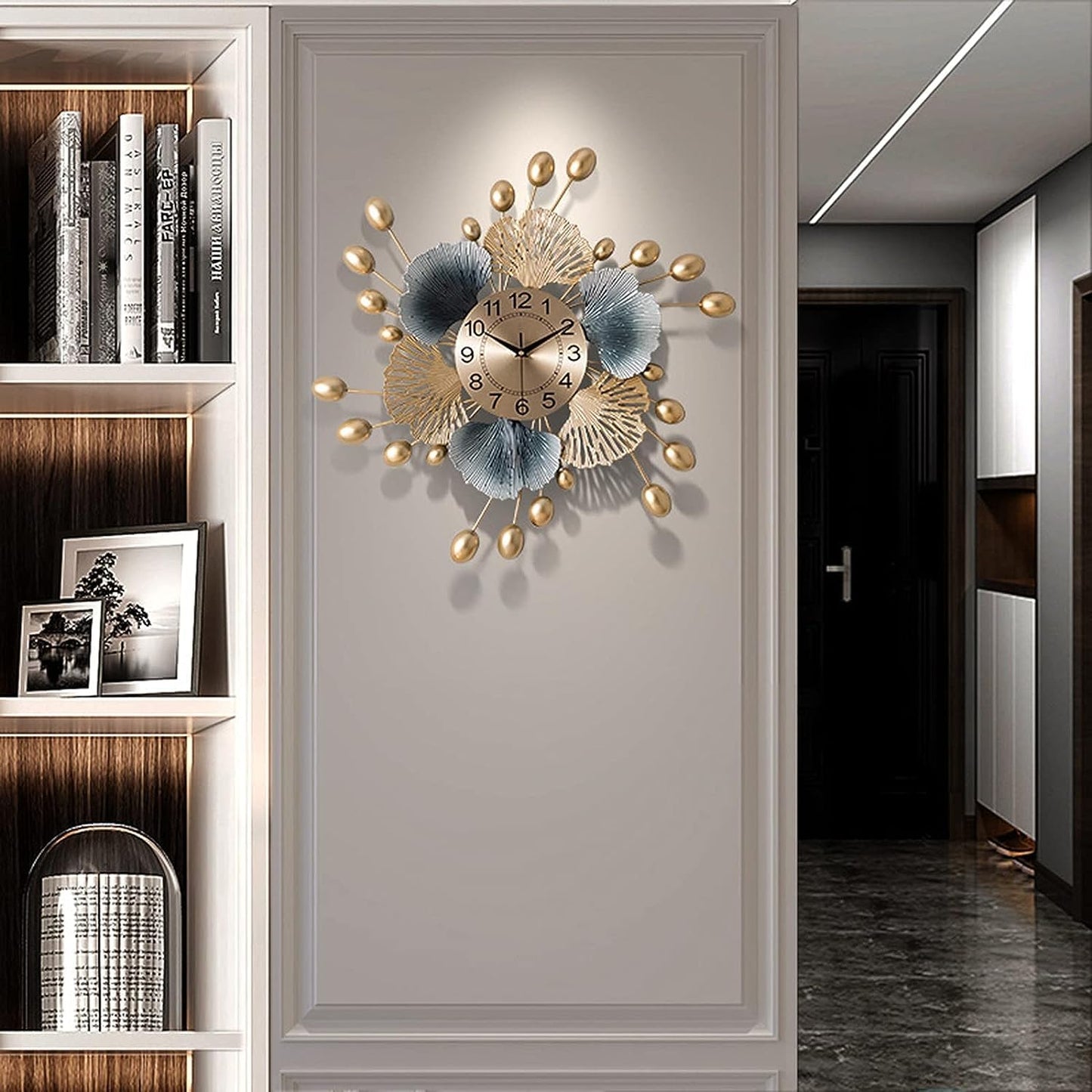 Wall Clock Fashion 3D Art Metal Wall Clocks