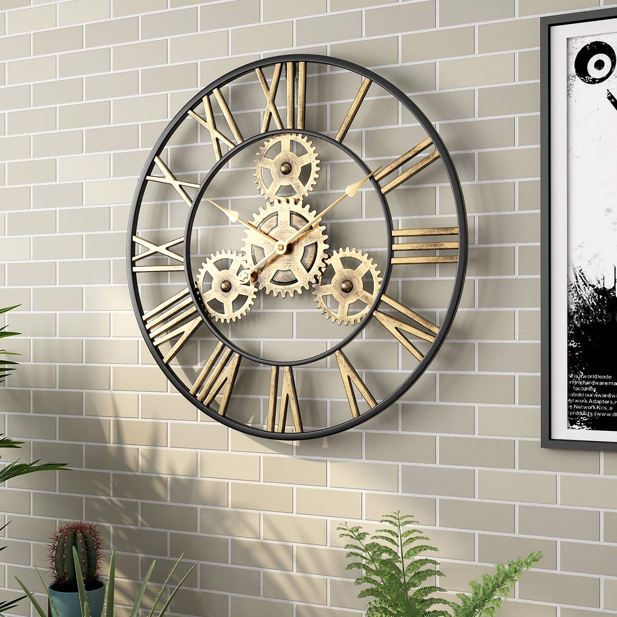 Metalkart Special Mechanical Enigma Wall Clock