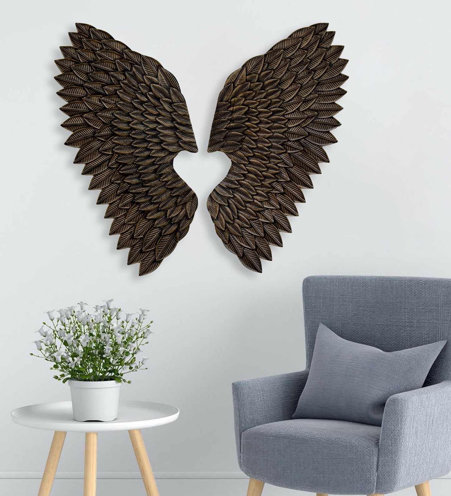 Hans art Angel Wings Metal Wall Art