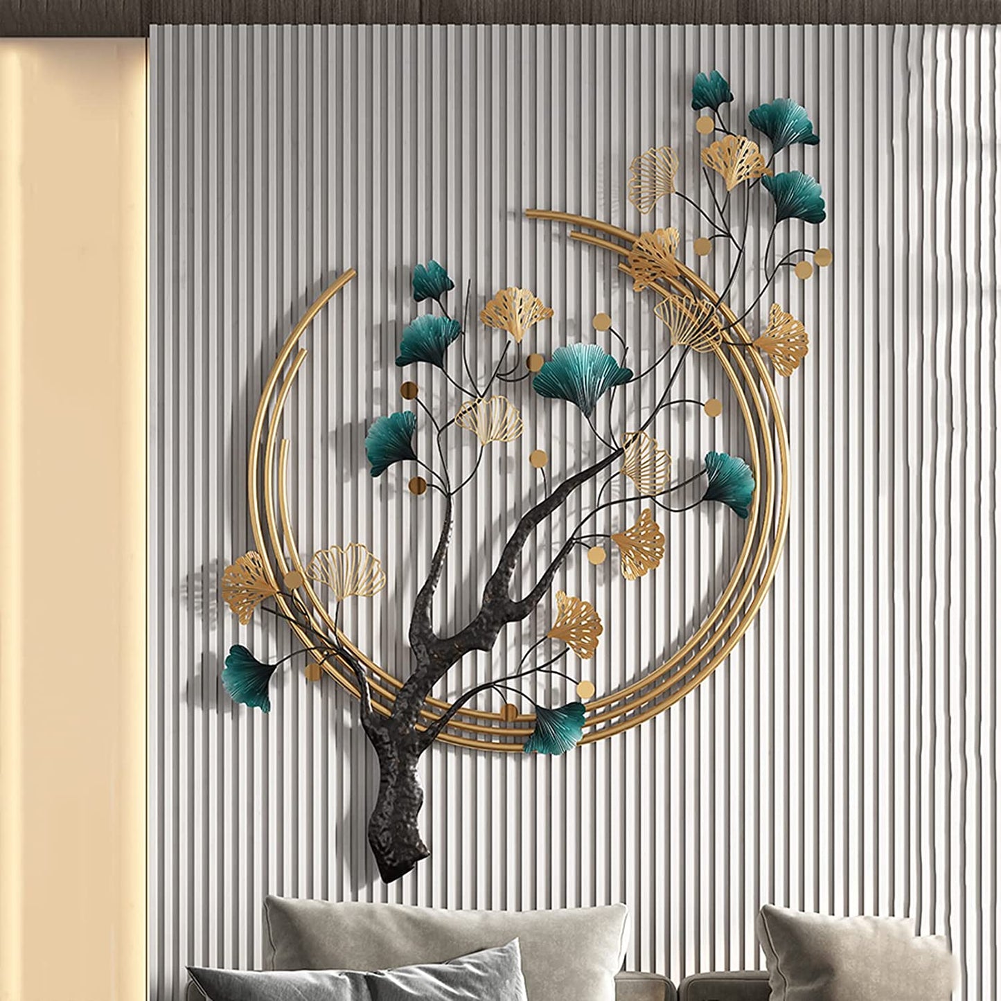 Tree Leaf Metal Wall Art