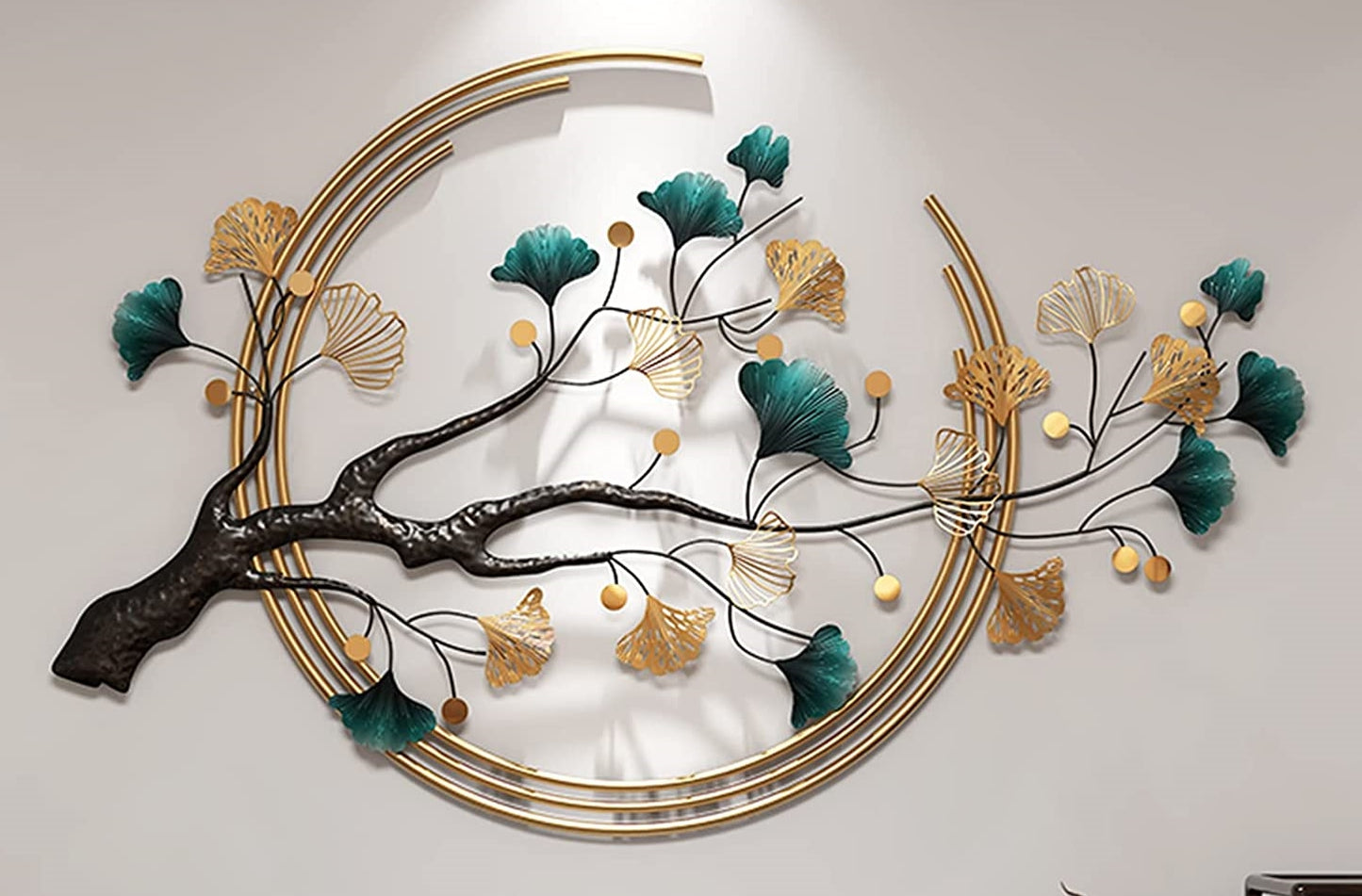 Tree Leaf Metal Wall Art