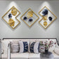 Gold Metal Wall Decor Leaf