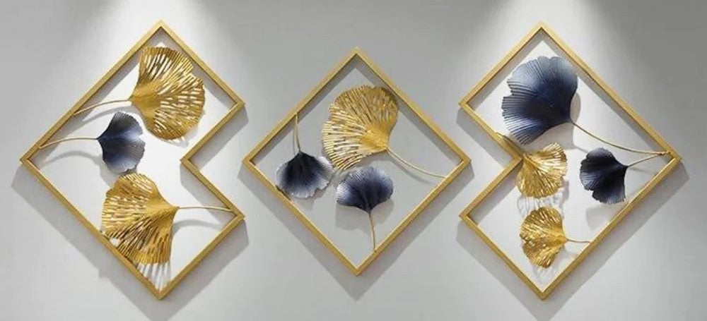 Gold Metal Wall Decor Leaf