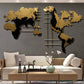 Metal World Map Wall Art