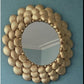 Round Gold Shell Wall Mirror, Decorative Wall Mirror